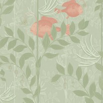 Cole and Son Whimsical Nautilus 103-4020 Sage Green Terracotta